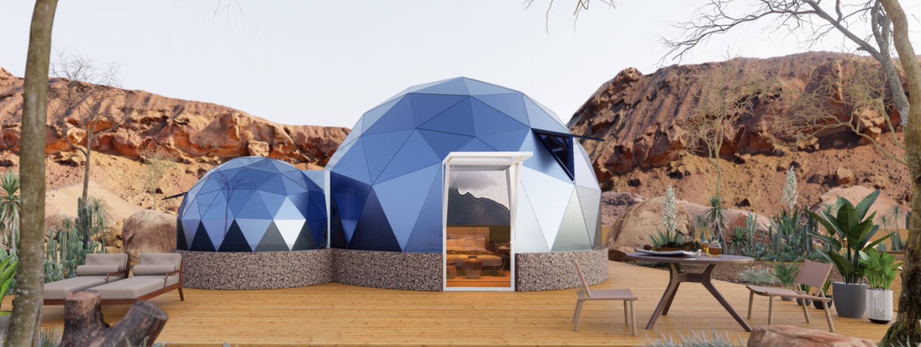 嵊州市球形智能光伏玻璃星空房